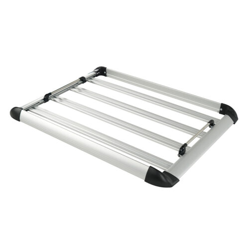 Canasta Portaequipaje de Techo de Aluminio 140 cm Plateado