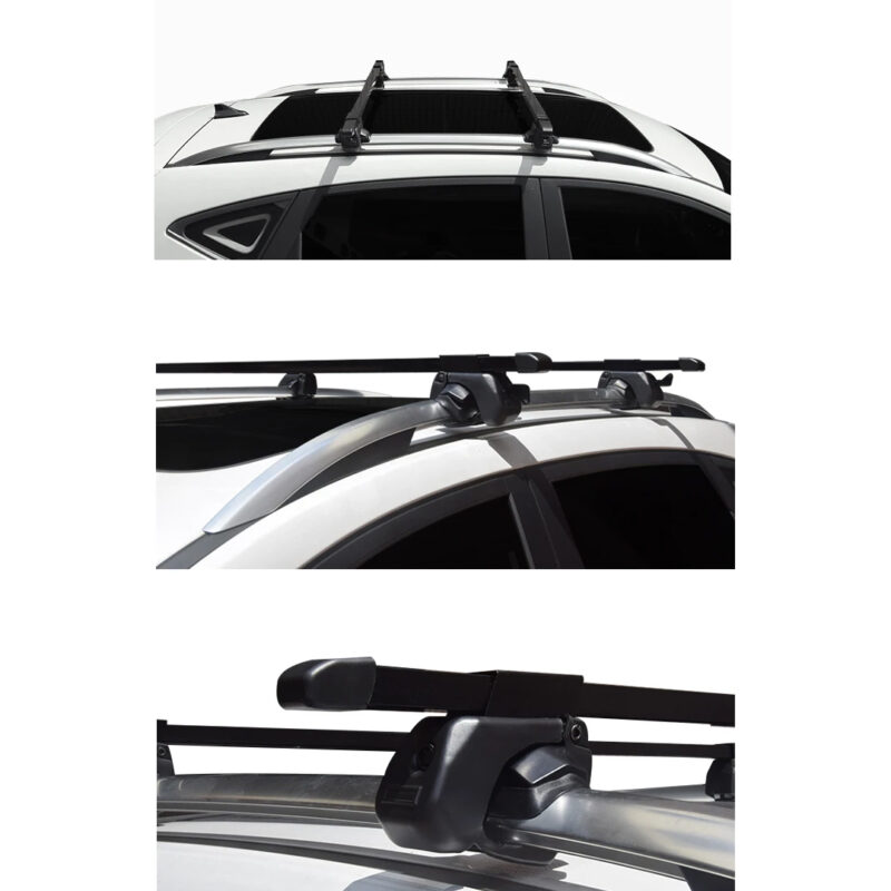 Barra Transversal Universal de Acero 130 cm Negro - Imagen 4