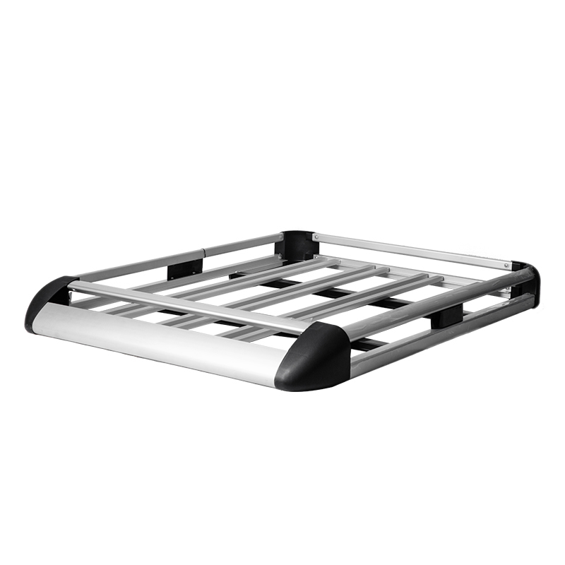 Canasta Portaequipaje de Techo de Aluminio 140 cm Plateado