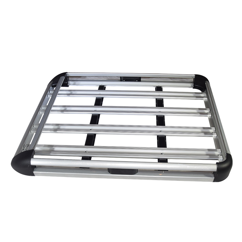 Canasta Portaequipaje de Techo de Aluminio 140 cm Plateado - Imagen 2
