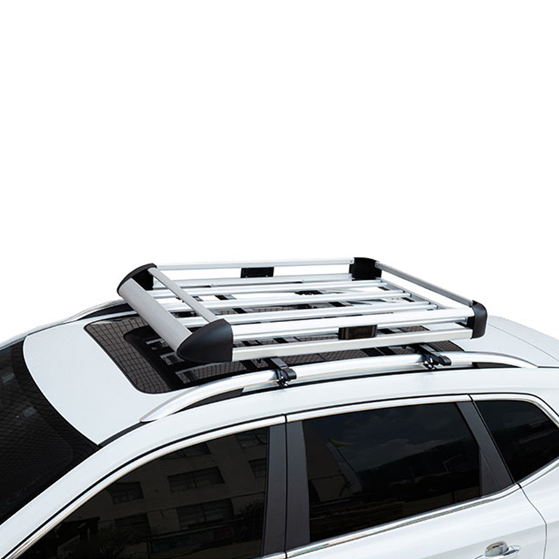 Canasta Portaequipaje de Techo de Aluminio 140 cm Plateado - Imagen 4