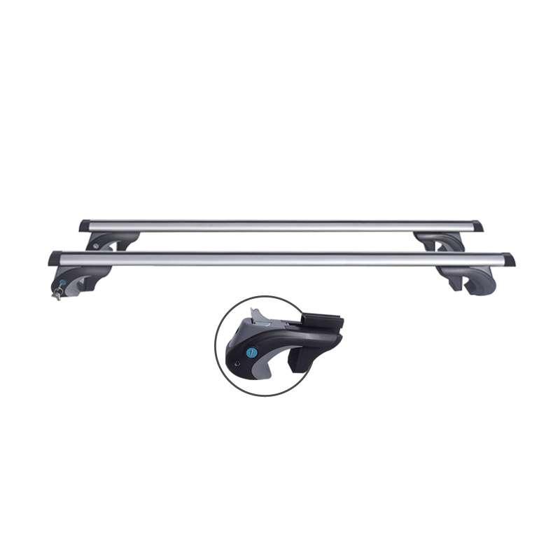 Barra Transversal Universal de Aluminio 130 cm Plateado c/Llave - Imagen 4