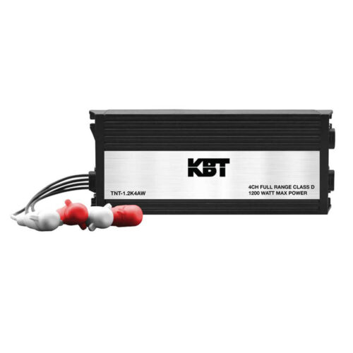 Amplificador Rango Completo Tactico Clase D 4 Canales 1200W Max Resitente Al Agua